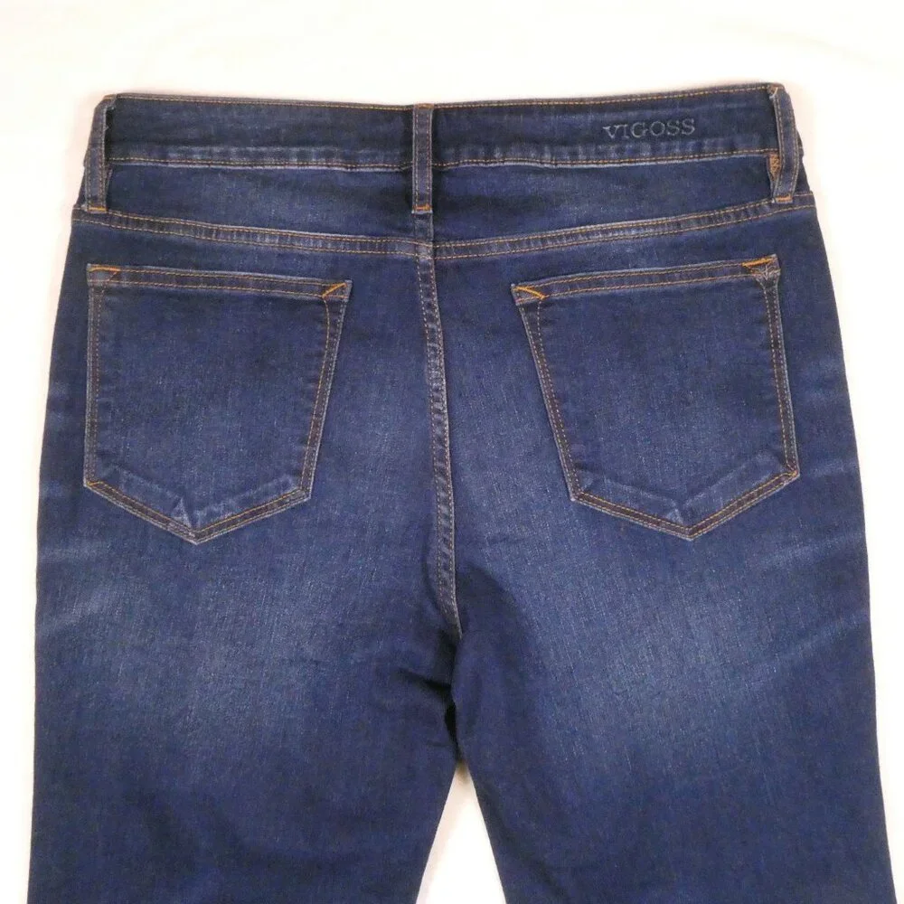Vigoss Marley Skinny Jeans Size 29 Dark Wash Cropped Mid Rise - Picture 4 of 10